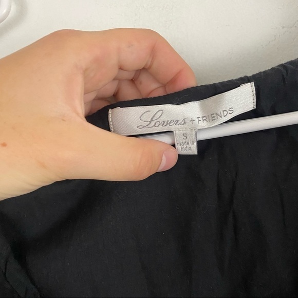 LOVERS + FRIENDS black diamond detailing ruffle sleeve mini dress - Picture 8 of 9